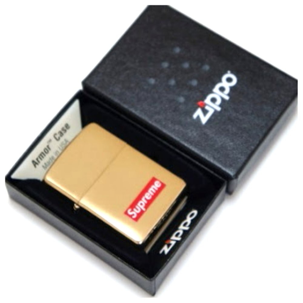 Zippo Supreme brushed brass kw super Berkualitas