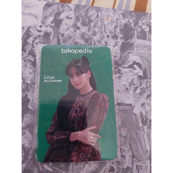 photocard official blackpink lisa jisoo toko ijo