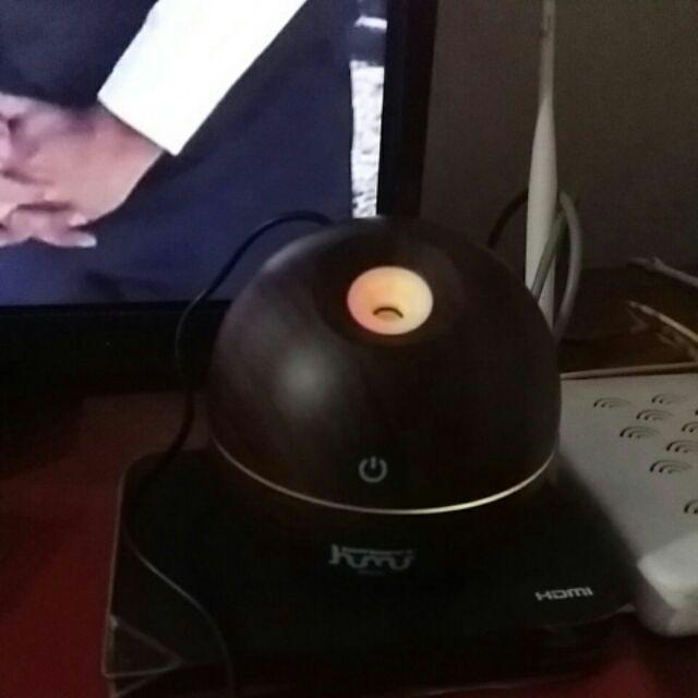 (free Essential Oil) Diffuser Air Humidifier Pewangi Ruangan - Motif Kayu Lubang Samping