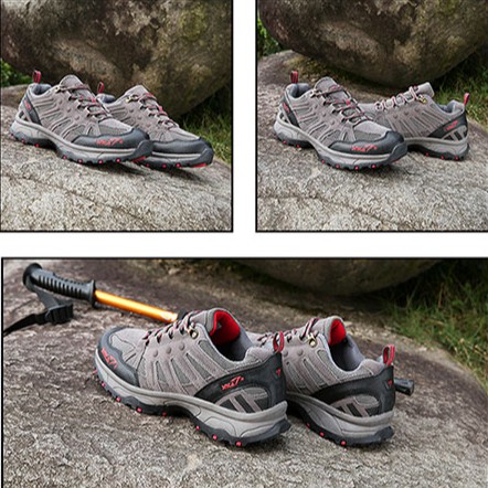 Sepatu Gunung Snta 434 Grey Red - Sepatu Hiking/Camping/Adventure