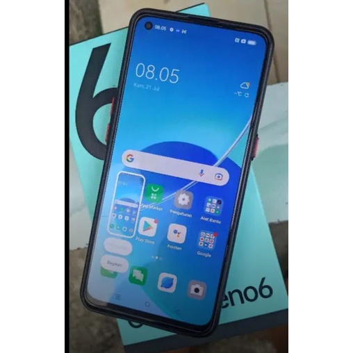 Oppo Reno 6 Ram 8 Rom 128 GB siap pakai second lengkap