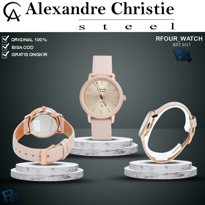 ALEXANDER CHRISTIE WANITA ORIGINAL JAM TANGAN ALEXANDRE CHRISTIE WANITA GARANSI RESMI 1TAHUN 2954 W