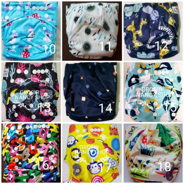 SANGAT MURAH... MOTIF ACAK CLODI BABYLAND + 2 INSERT MICROFIBER