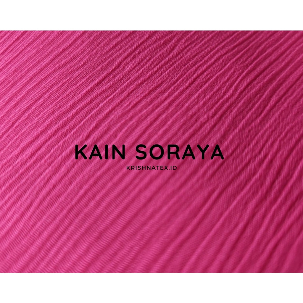KAIN BAHAN SORAYA SILK DOFF CRINKLE KRINKLE CRINGKLE KRINGKLE CRINKEL CRINGKEL YORYU PREMIUM KAIN SI