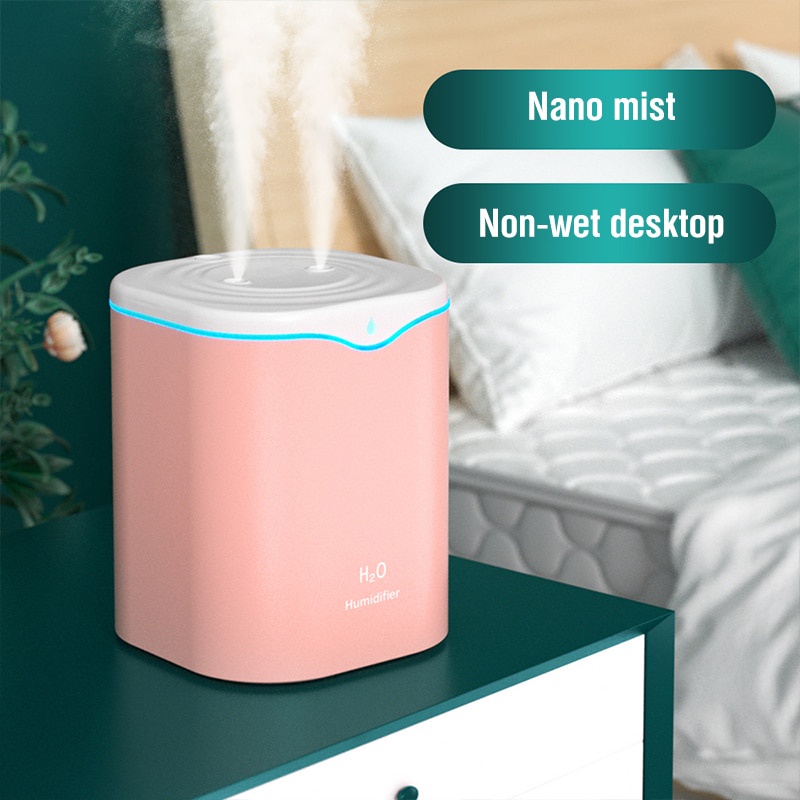 Air Humidifierdiffuser Minyak Esensial Aromaterapi 2000ML Port USB