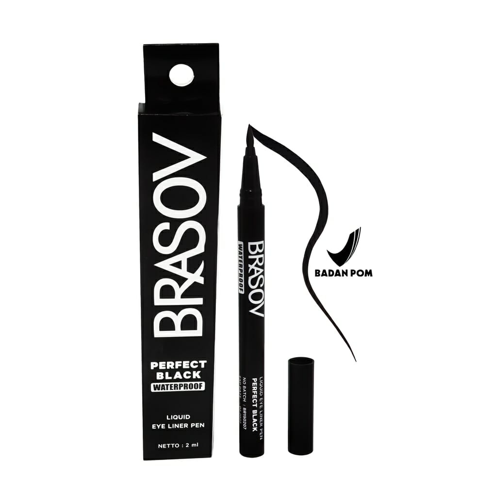 BRASOV EYELINER MATA HITAM WATERPROFF BPOM