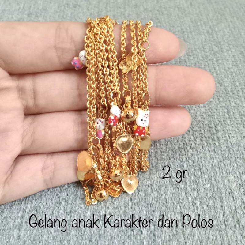 Gelang Anak Hello Kitty Emas Muda 2 Gram