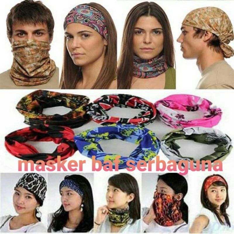 Masker Baff Multifungsi,Bandana Baff Multifungsi,Masker Bandana Multifungsi