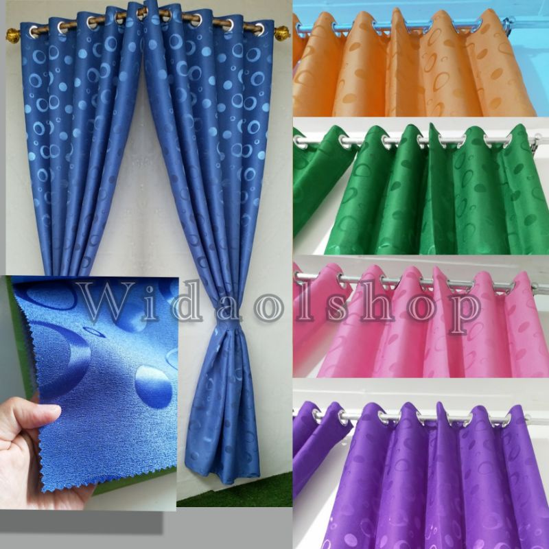 Gorden Jendela Minimalis Panjang Tebal