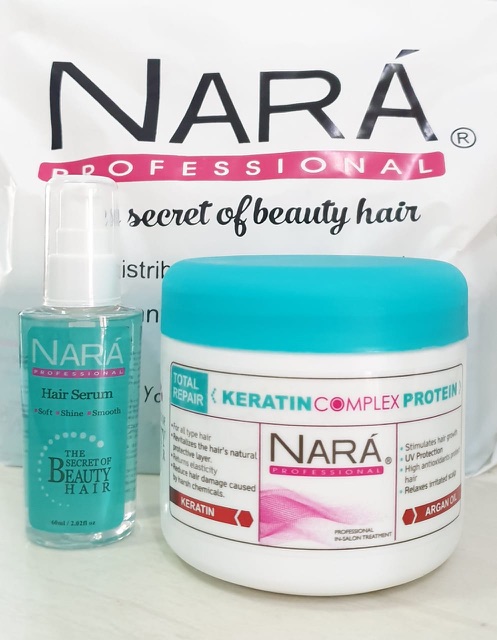 NARA HAIR KERATIN MASK HAIR SERUM &amp; AMARA 2in1