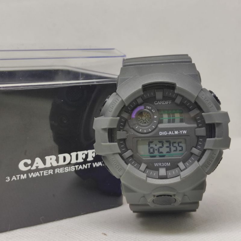 Cardiff LCD 1728 original jam tangan pria digital waterressit/jam original/jam digital