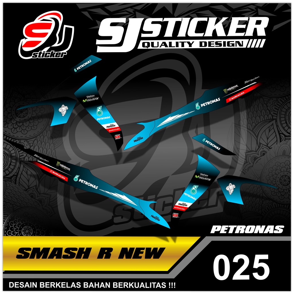 025 Sticker Striping List Variasi PETRONAS Smash R New