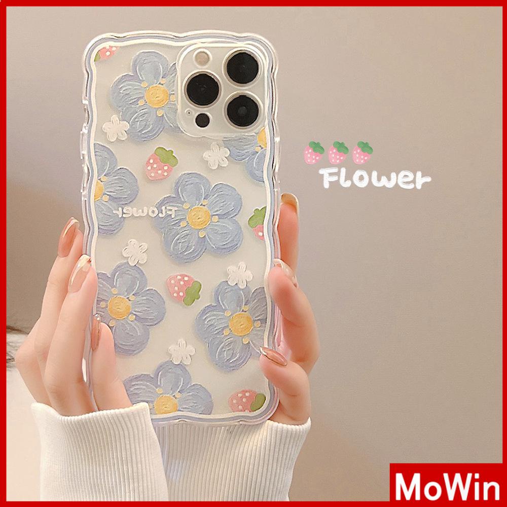 iPhone Case Silicone Soft Case Clear Case Wave Non-Slip Shockproof Camera Full Coverage Protection Oil Painting Flower For iPhone 13 Pro Max iPhone 12 Pro Max iPhone 11 iPhone7Plus