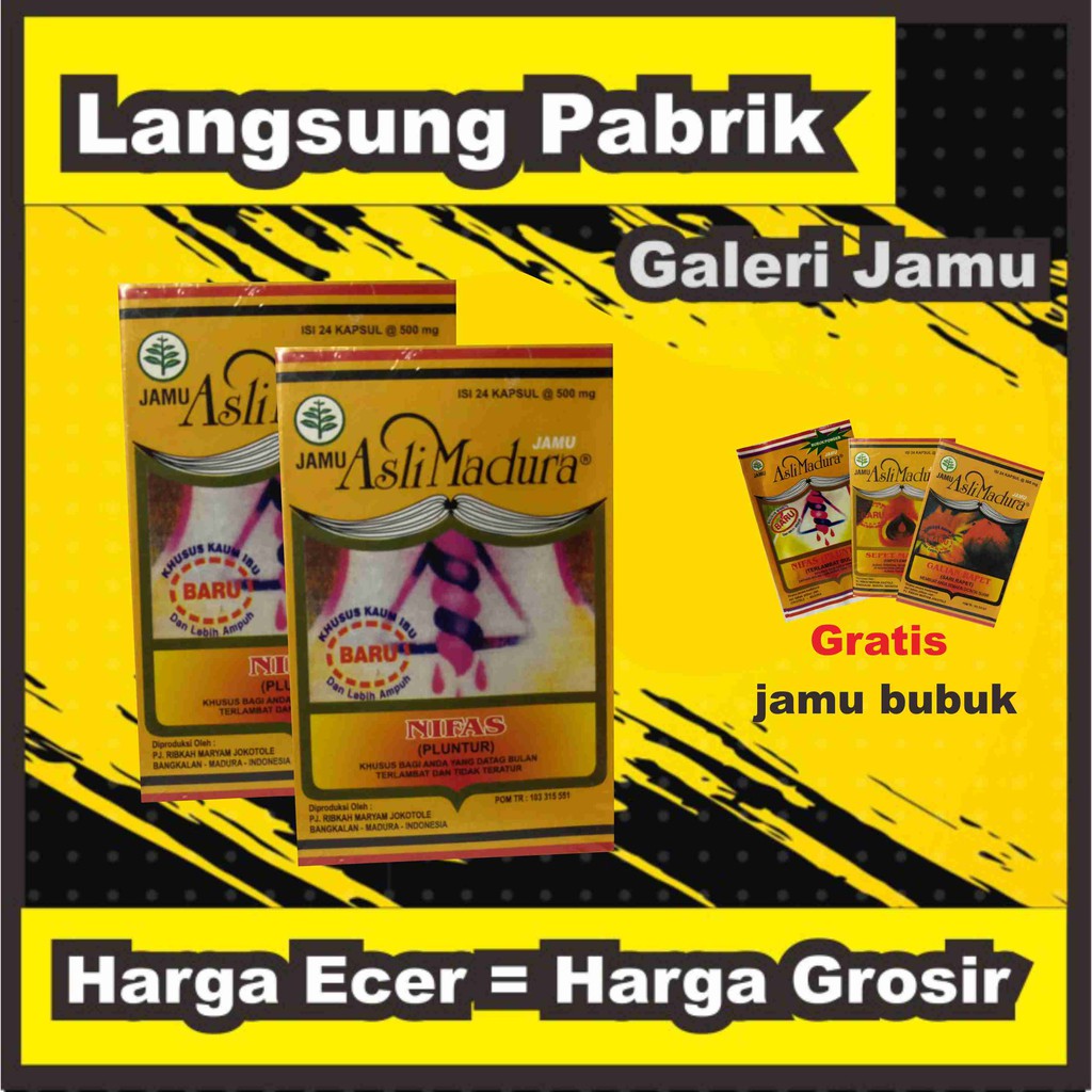 

JAMU PELUNTUR MADURA MENGATASI TERLAMBAT HAID ISI 24 KAPSUL (DAPAT 2 DUS )