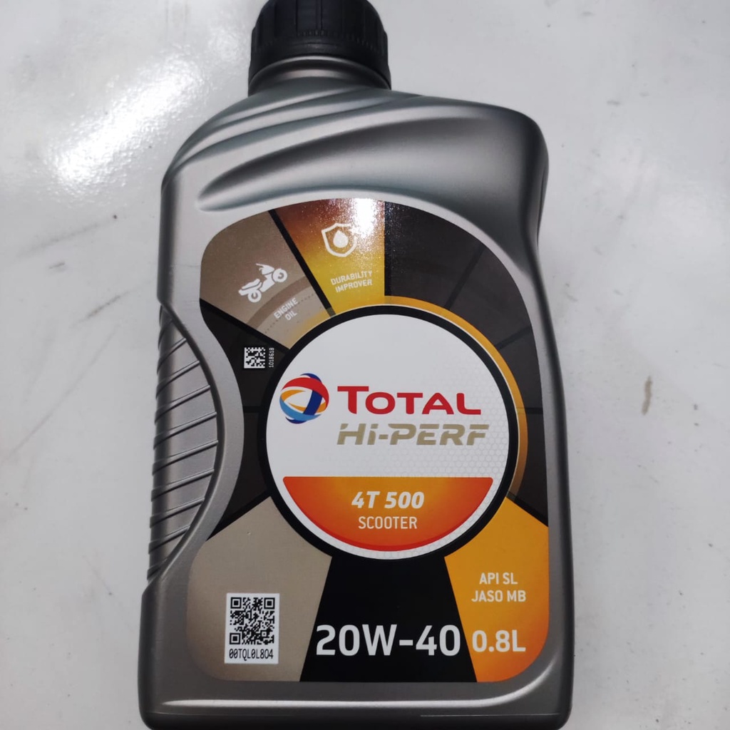 Oli Total Hi Perf 4T Scooter Matic 20W40 800ml