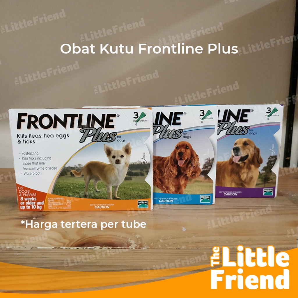 Obat Kutu Tetes Anjing Medium Dog Frontline Plus Fleas &amp; Ticks 10-20kg