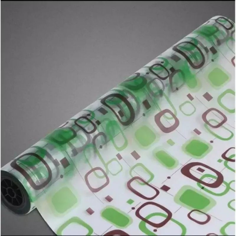 COLA STIKER Kaca Stiker Kaca Film Wallpaper Jendela Rumah BT811 Minimalis Hijau L122x50cm