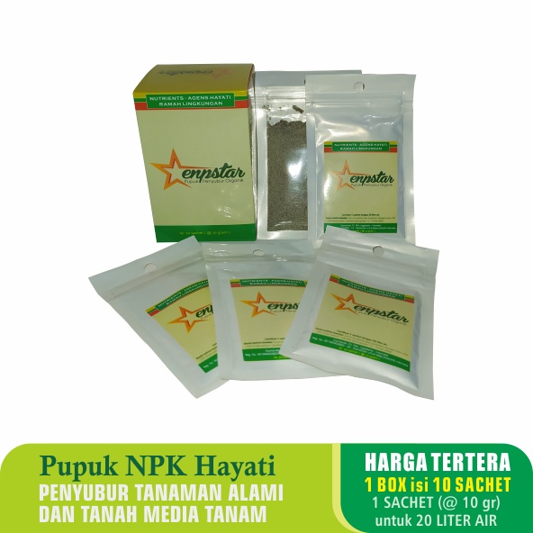Pupuk Tanaman Organik Pupuk NPK Enpstar Kemasan Box Berbasis Mikroba Hayati  / Pupuk Penyubur Tanama