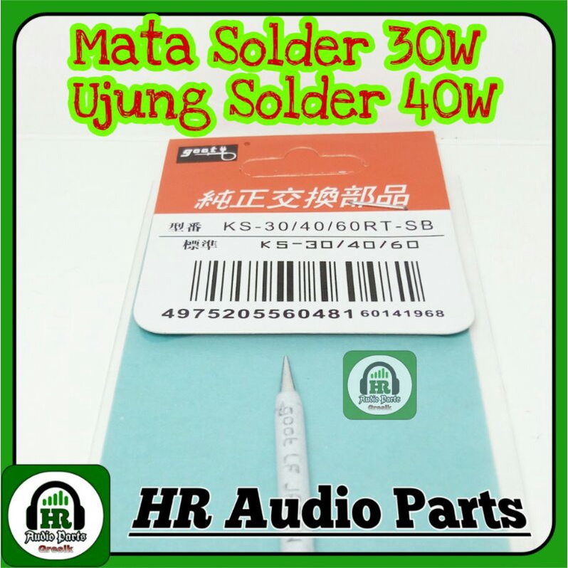 Mata Solder 40W 40Watt Lancip Quality Good Ujung Solder