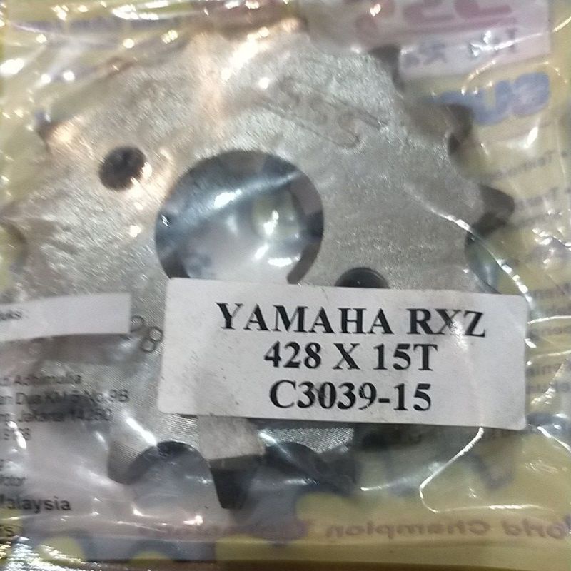 SSS GEAR GER DEPAN 428 520 JUPITER VIXION R15 MEGAPRO GL CB150R SUPRA SATRIA FU SMASH SHOGUN GIR FRONT SPROCKET-Sss 428x15 rxz.jupi