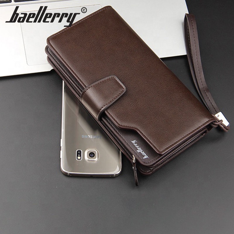 BAELLERRY 1063 Dompet Panjang Pria Kulit Long Bifold Wallet WK-SBY