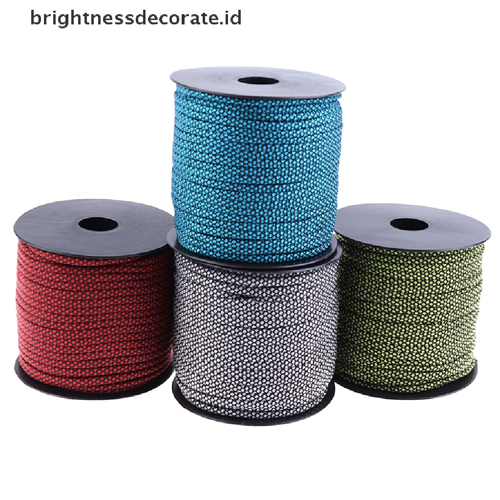 [birth] 50m Reflective Guyline Outdoor Camping Tent Rope Runners Guy Line Cord Wire  [ID]