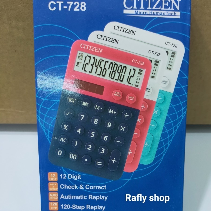 Kalkulator / Calculator CITIZEN CT 728 12 Digit | cunvalla