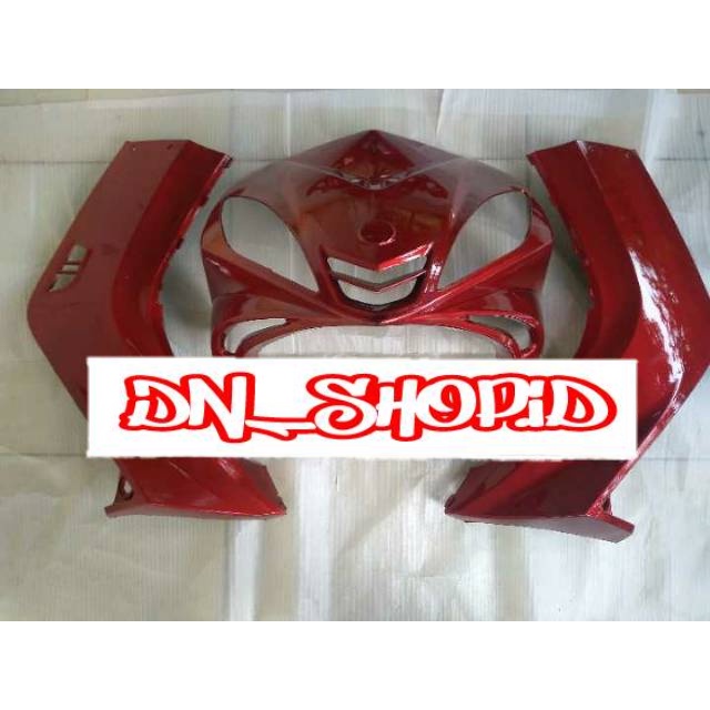 SAYAP DAN TAMENG TEBENG DASI DEPAN YAMAHA JUPITER MX LAMA OLD KARBU 1S7 TAHUN 2005-2010 WARNA MERAH 
