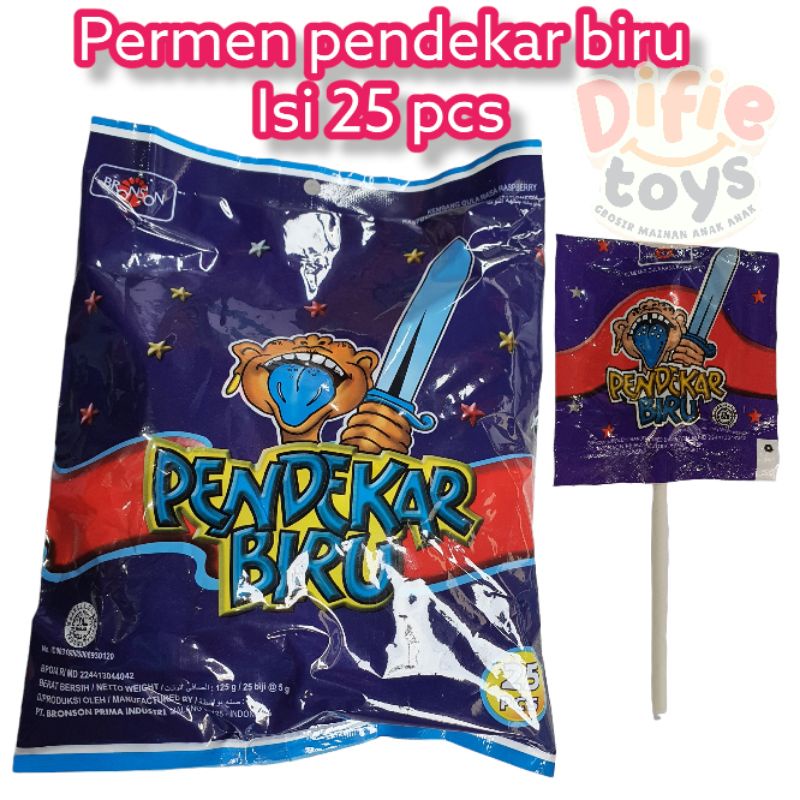 

25 pcs permen pendekar biru grosir