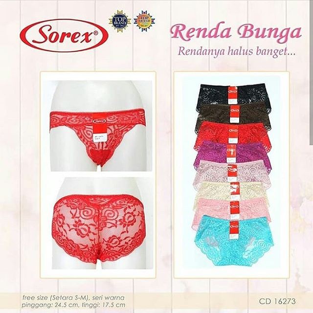 CELANA DALAM WANITA RENDA 16273 SOREX