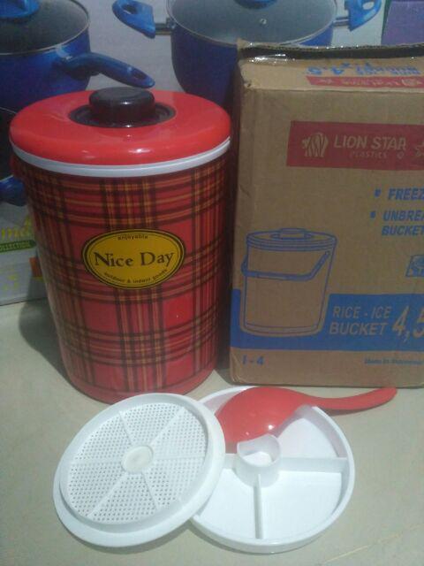 I-4 Rice And Ice Bucket 4.5 L Tempat Nasi Dan Es Lion Star