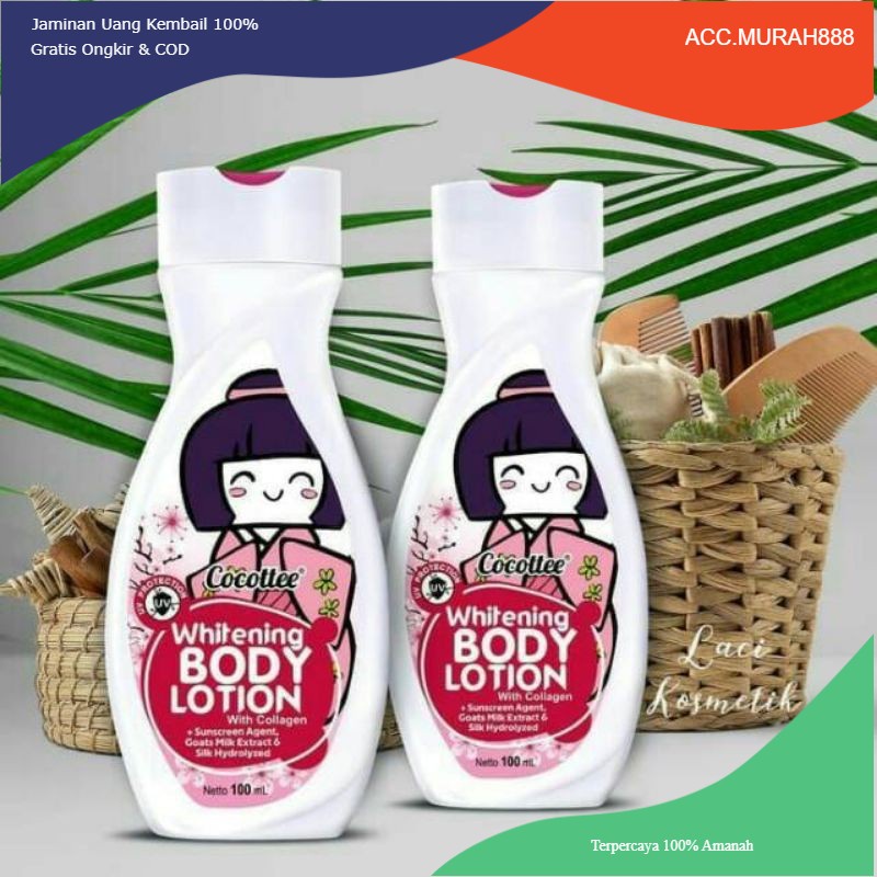 COCOTTE WHITENING BODY LOTION WITH COLLAGEN 100ml (handbody pemutih)