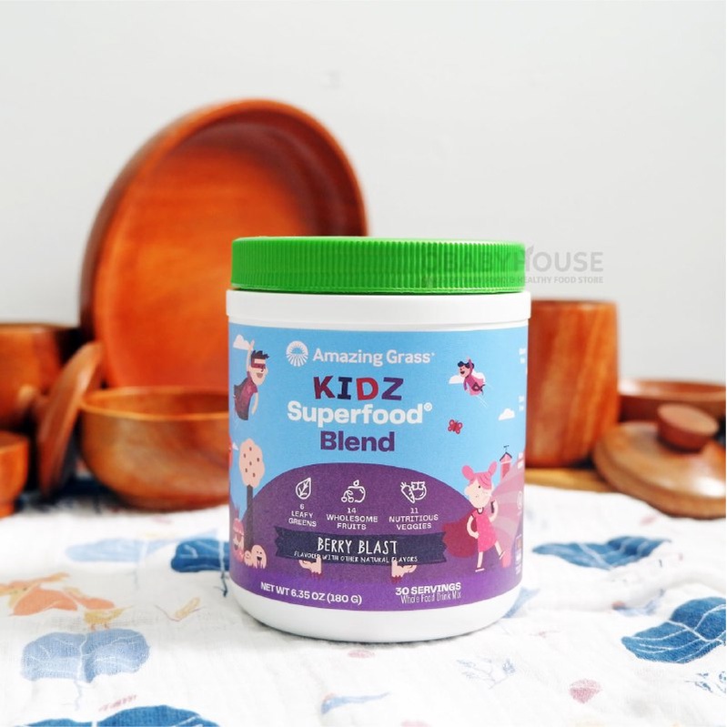 Amazing Grass Kidz Superfood Berry Blast Flavor 180 gram