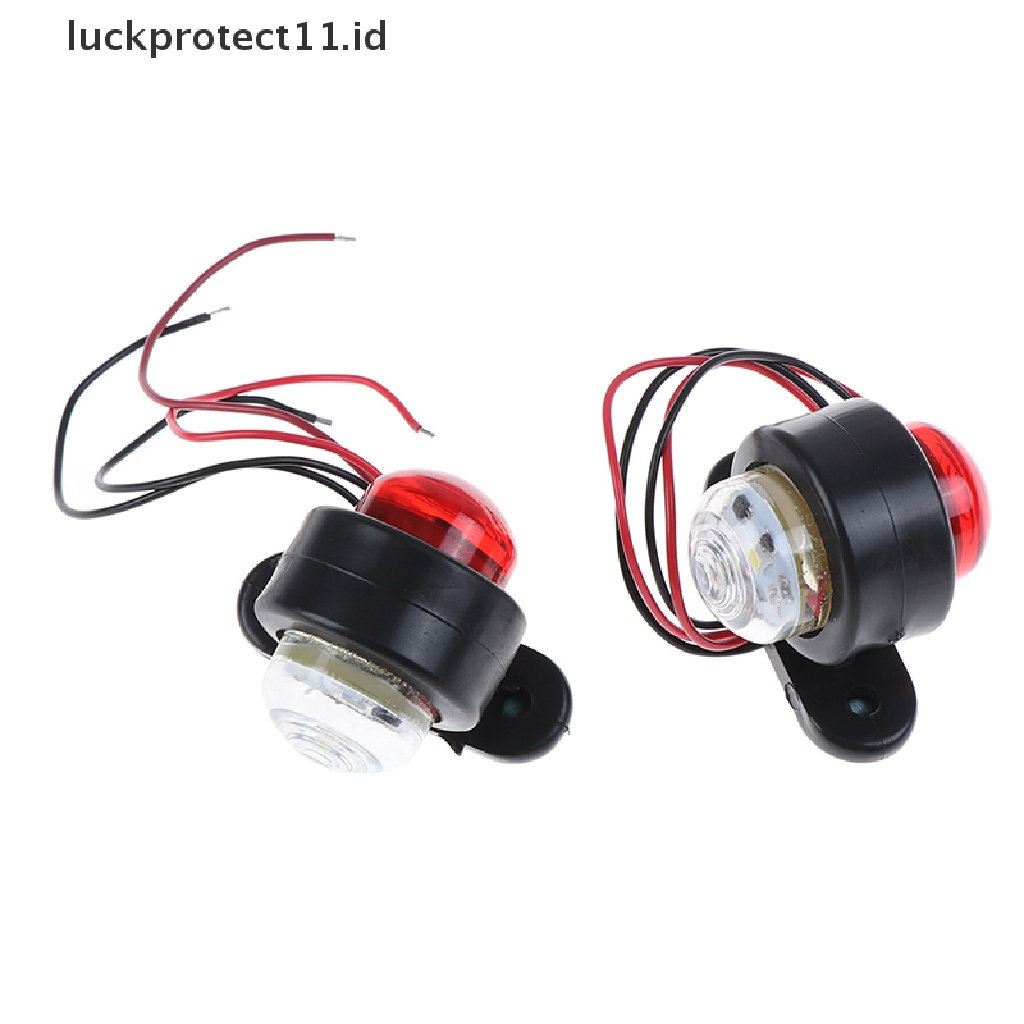 &lt; Luckprotect11. &lt; LuckproteksiId &gt; Lampu Samping Led Warna Putih Untuk Truk / Trailer / Caravan