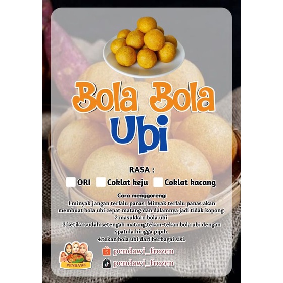 

BOLA BOLA UBI Pendawi_Food