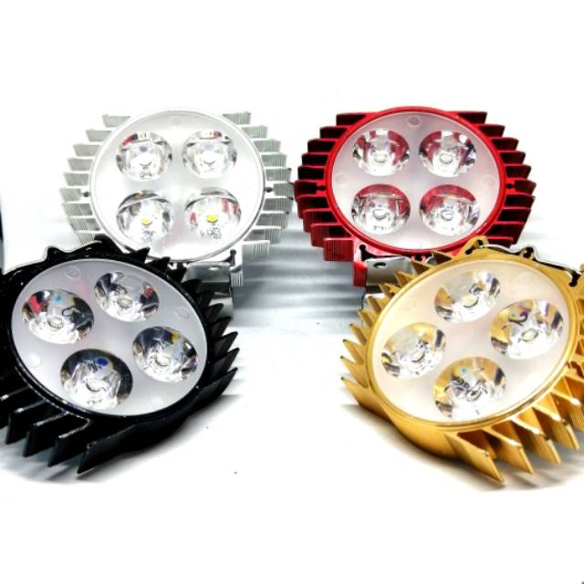 Lampu Tembak Sorot Tambahan LED Putih Sepeda MotorUniversal X-Ride Supra GTR MX ADV FreeGo Lexi MX