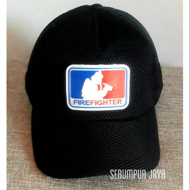 TOPI FIRE FIGHTER - TOPI JARING VELCRO + PATCH