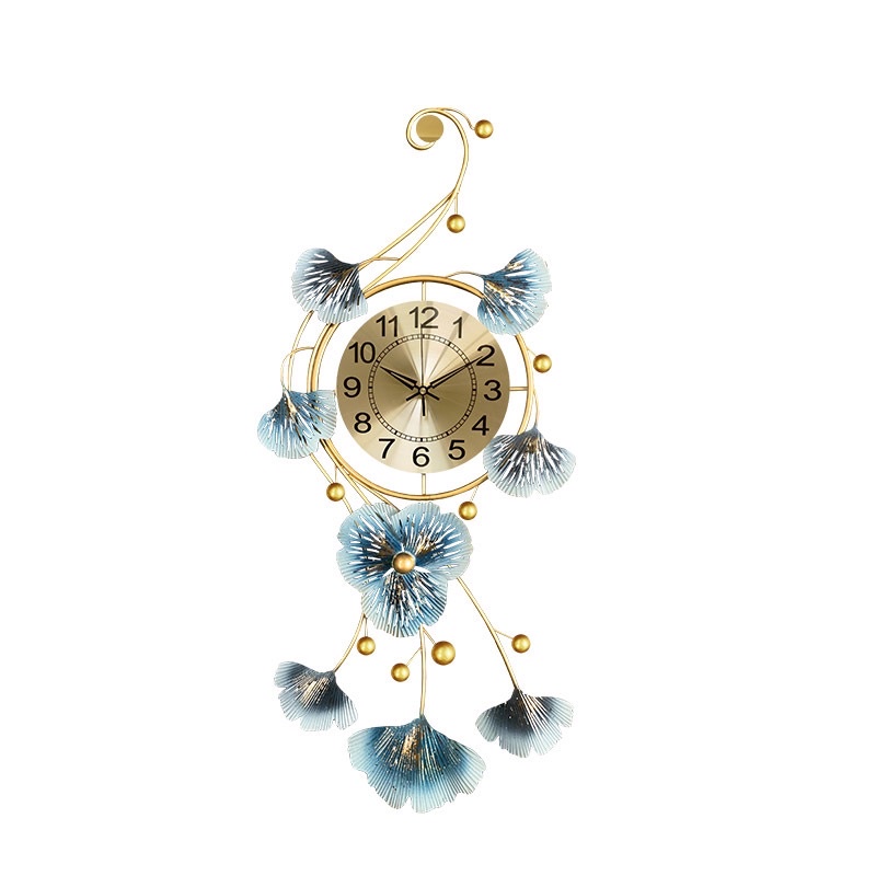 Jam Dinding motif bunga mewah Ruang Tamu, Ruang Makan ,Jam Mewah ,Jam Dinding Jam B