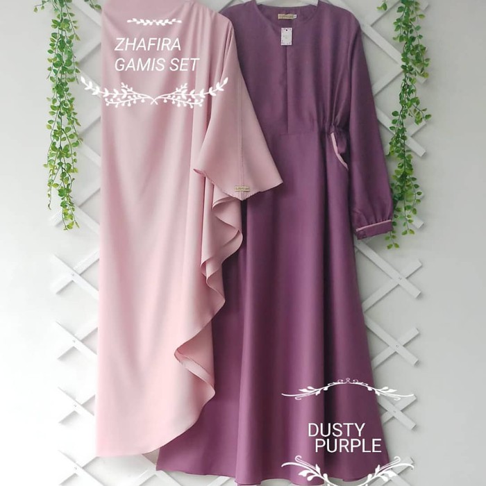 ZS05 Gamis Set Hijab Syari Khimar