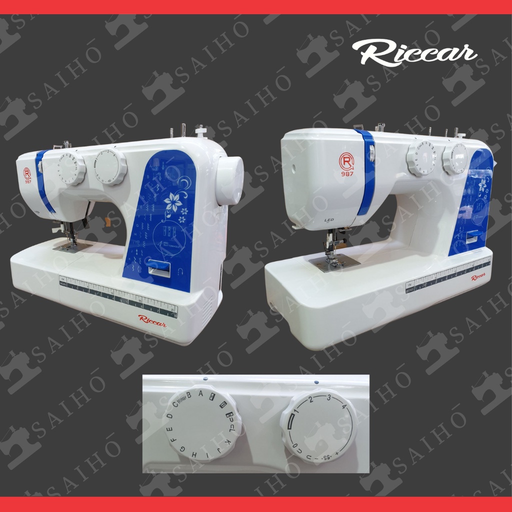 Riccar 987 Mesin Jahit Portable Multifungsi | Japan Quality