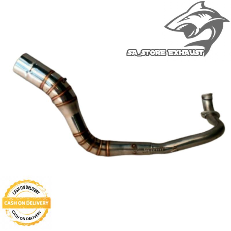 (COD) Pipa leher-header,knalpot,new, Vario 150/125,LED,inlet,50 leher ngcung