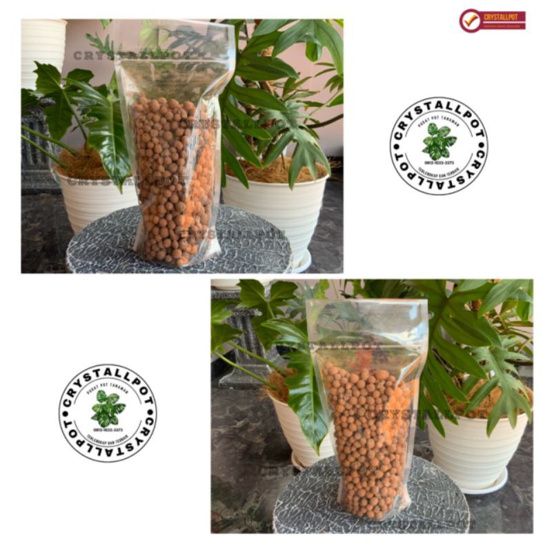 Hydroton media tanam hidroponik hidroton jerman 500gr - untuk tanaman hias