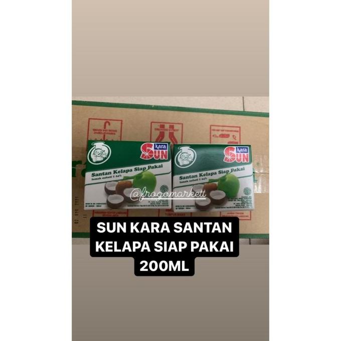 

Big Sale Sun Kara Santan Kelapa Siap Pakai 200ML Big Sale