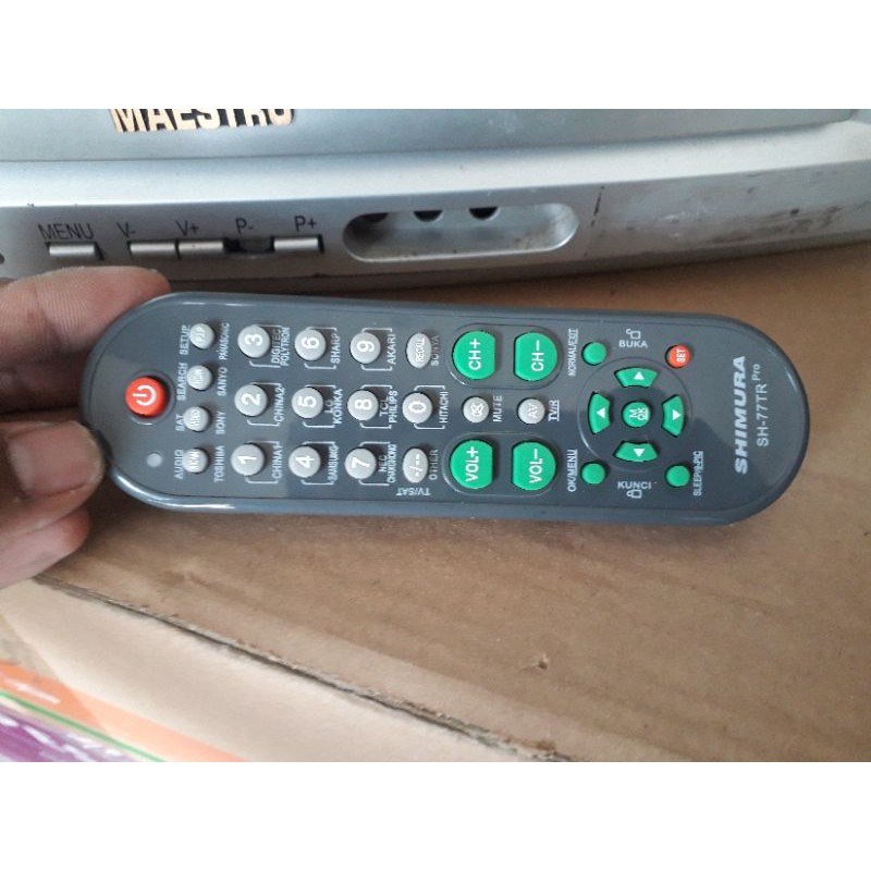 Remote TV Pintar Shimura semua jenis & merek TV Tabung .Plasma LCD LED