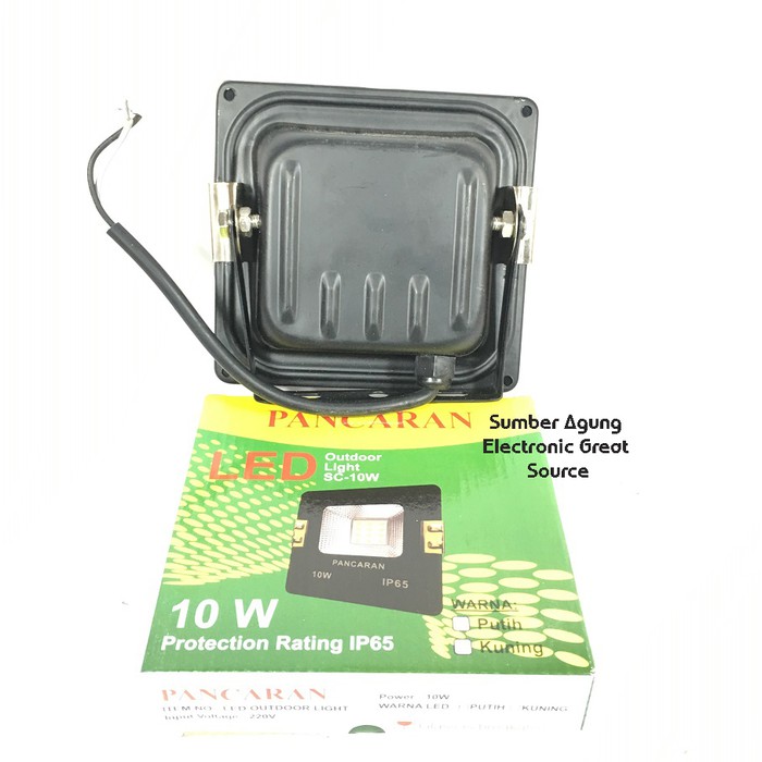 Lampu Luar Ruangan 10W Pancaran LED Kap Sorot IP65 Waterproof Cahaya Putih