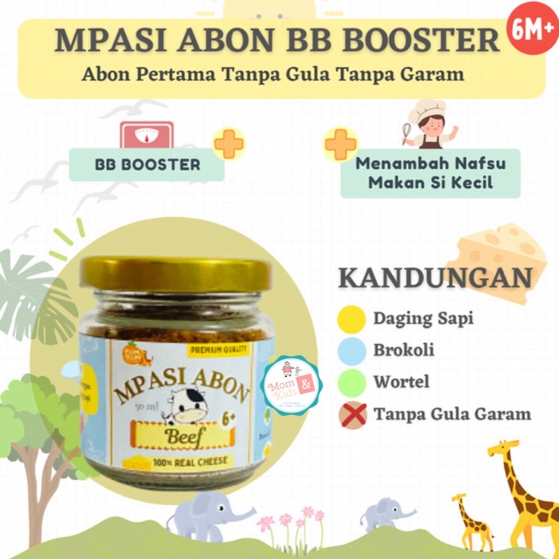 Plum &amp; Blum MPASI Abon Bayi BB Booster Sapi Ayam Ikan | PlumandBlum