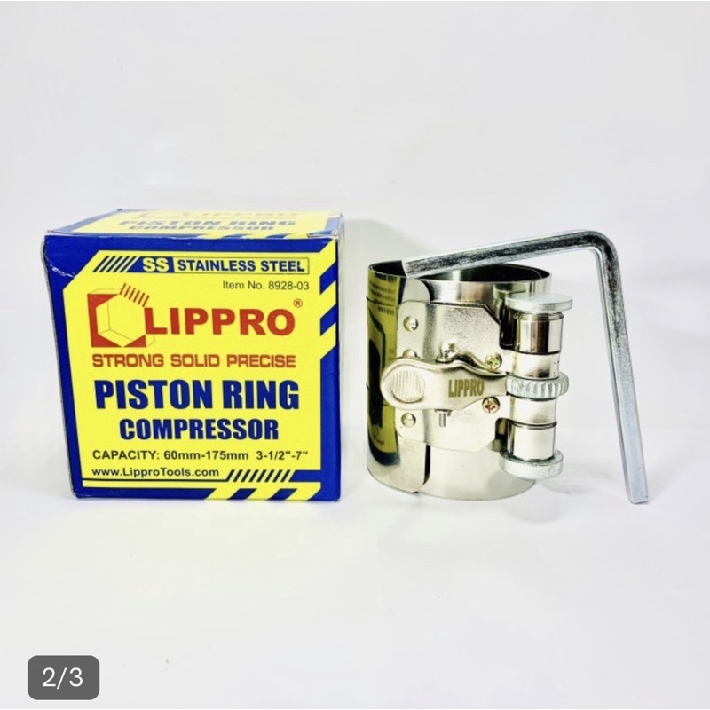 Lippro Piston Ring Compressor 4” - Alat Buka Press Piston Ring 4 Inch