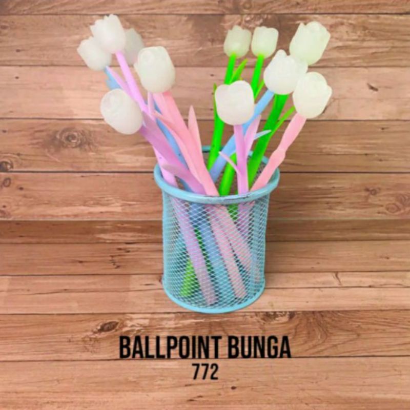 Obral Pulpen Gel Bunga Unik Bisa Berubah Warna Pilih Motif-Mawar kuncup