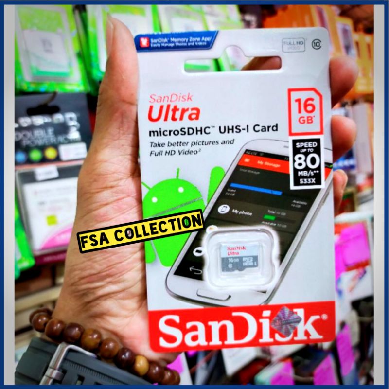 Kartu Memory Sandisk 64gb 32gb 16gb memory card class10 Sandisk