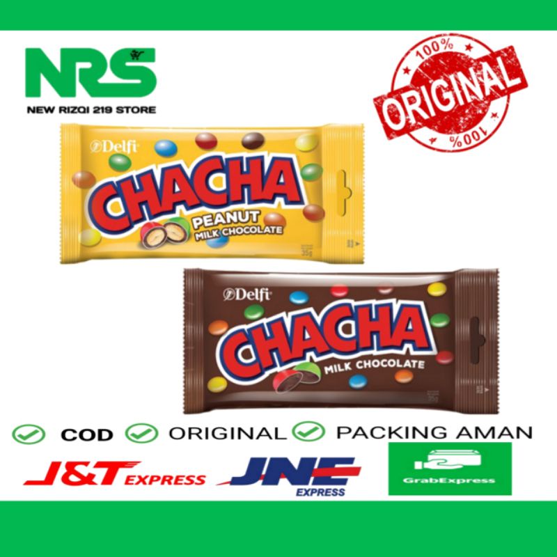 

Delfii Cha-cha Milk Coklat 25g / Chacha Peanut Milk Chocolate 60g